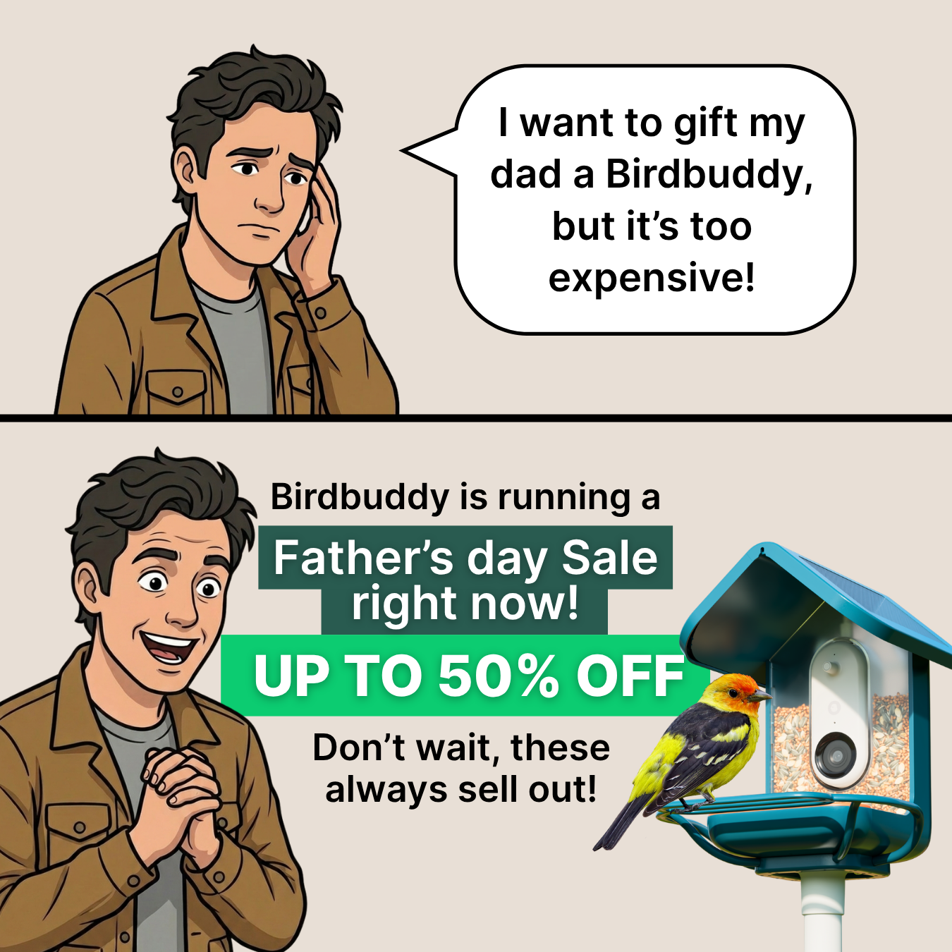 Birdbuddy Facebook ad