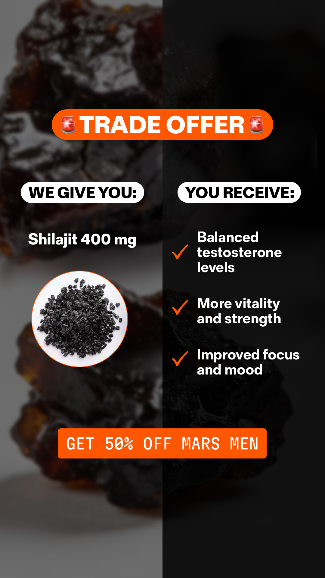 Mars Men Facebook ad