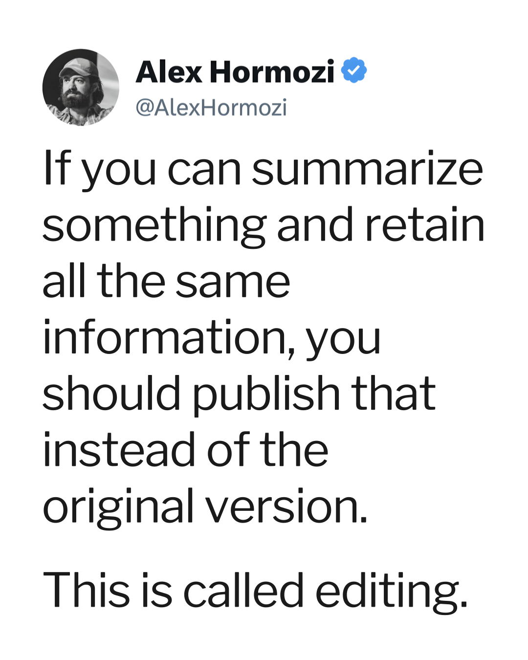 Alex Hormozi Facebook ad