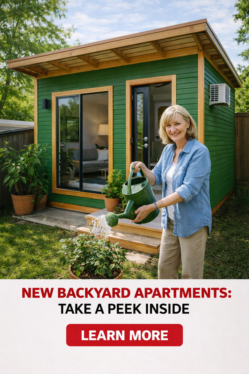 Smart Finds Facebook ad: Modern Backyard Apartments