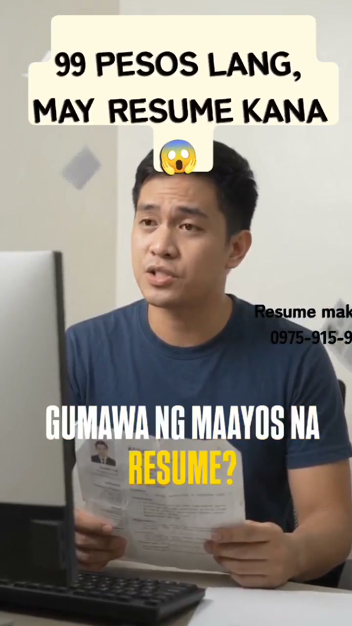Resume Maker PH Facebook ad: MESSAGE US NOW!