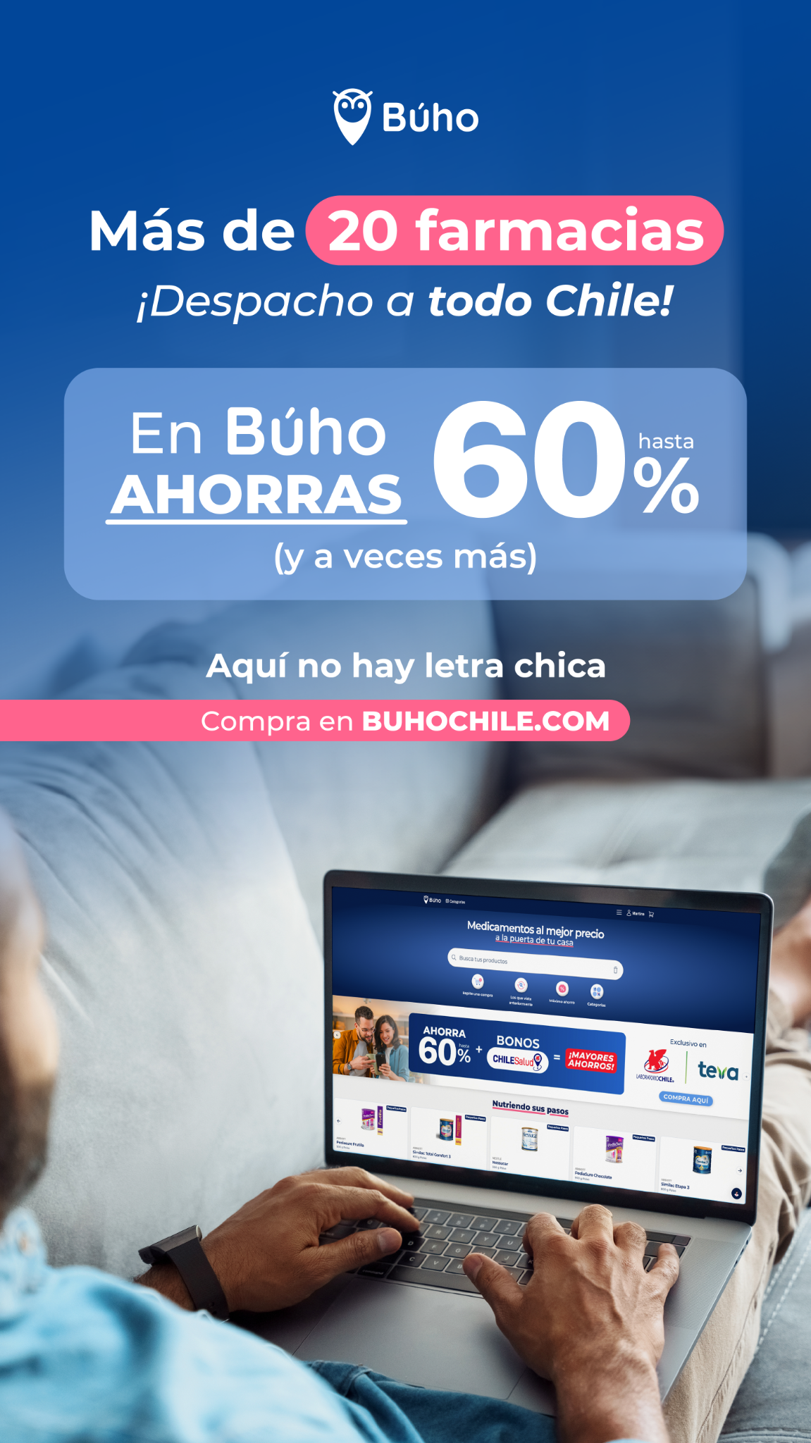 Buho Chile Facebook ad from Jan 12, 2026