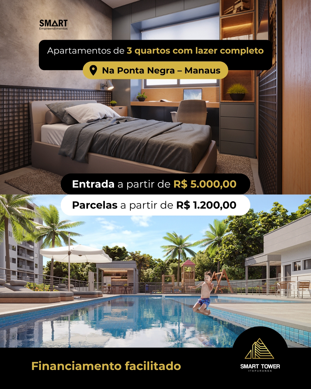 Smart Empreendimentos 2 Facebook ad: Seu novo apê está na localização mais desejada…