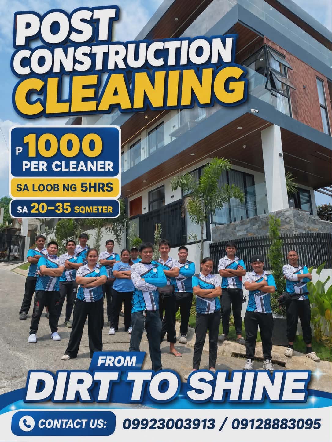 From dirt to SHINE cleaning services Facebook ad