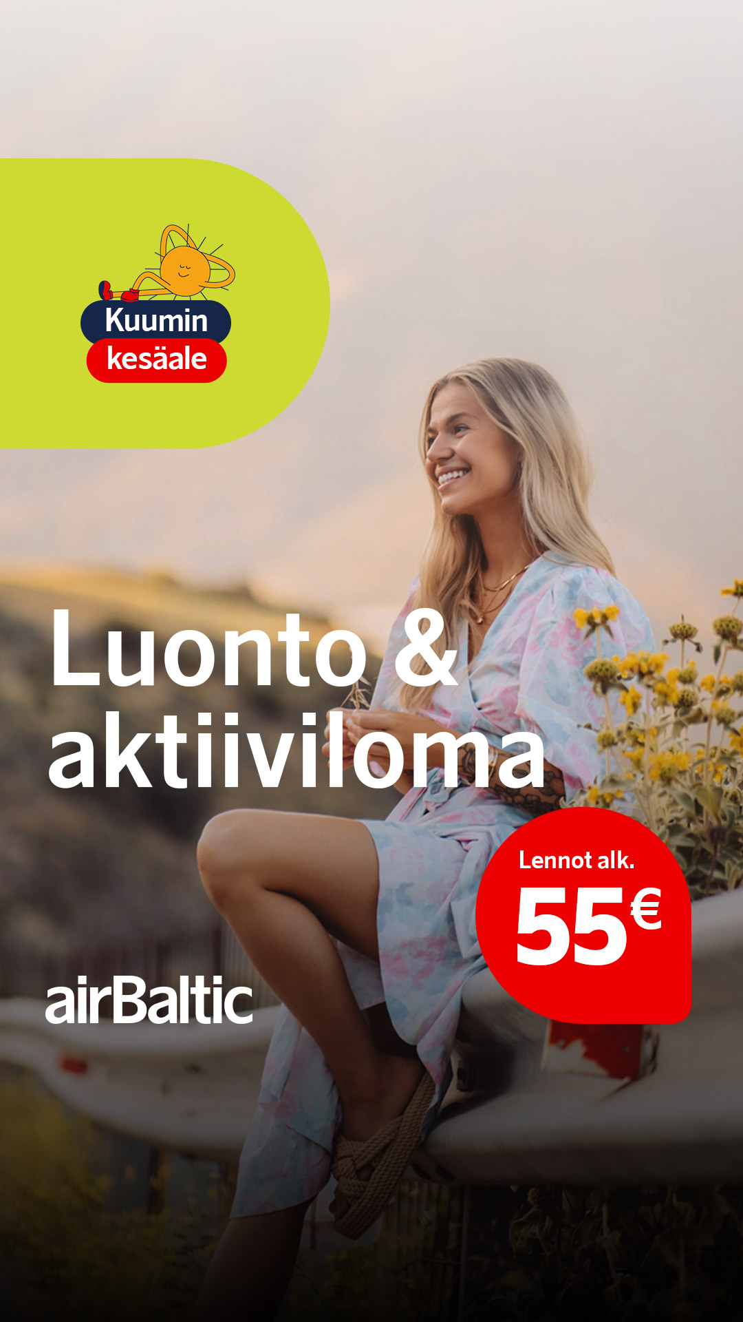 airBaltic Facebook ad