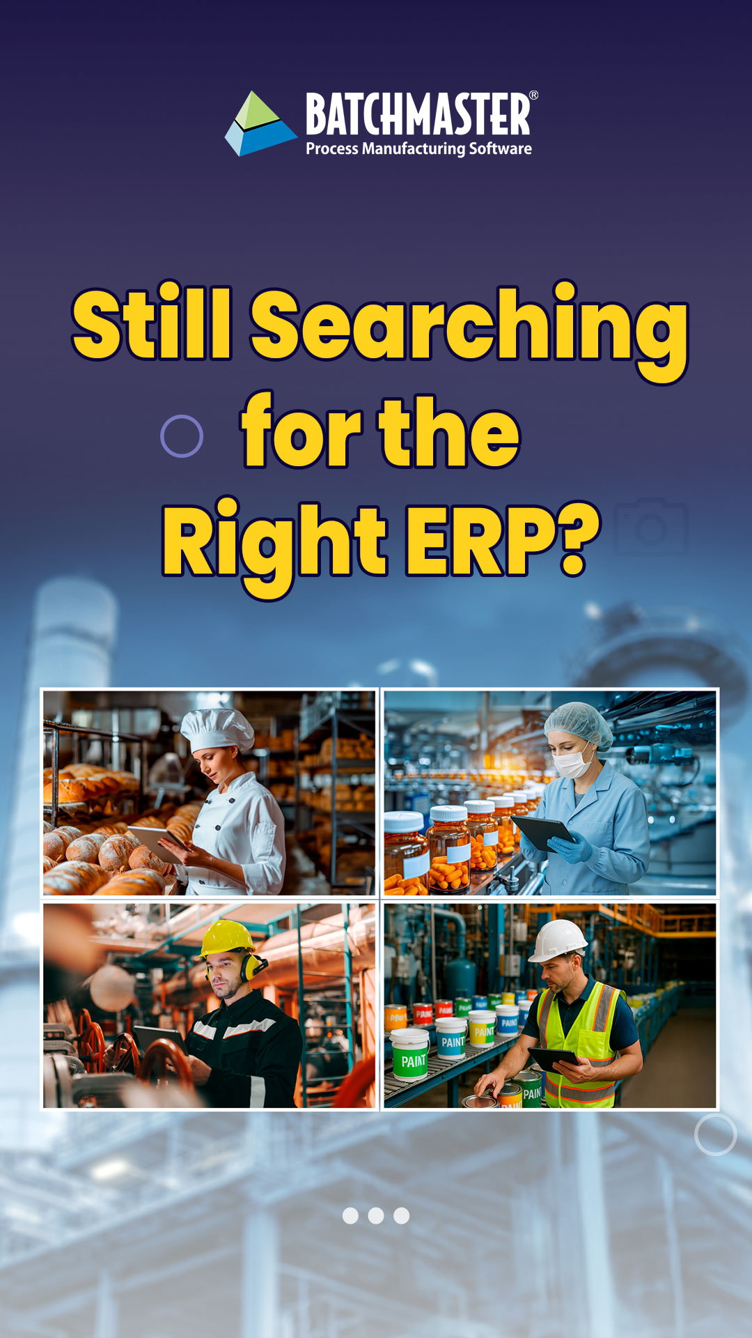 BatchMaster Software Pvt. Ltd. Facebook ad: Tired of comparing ERP solutions?