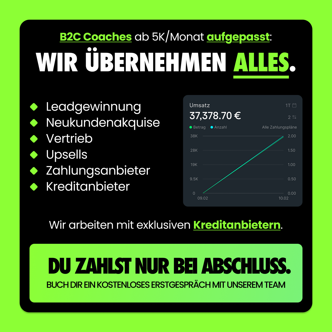 RemoteSetter Facebook ad: Das No-Brainer Angebot für alles B2C Coaches
