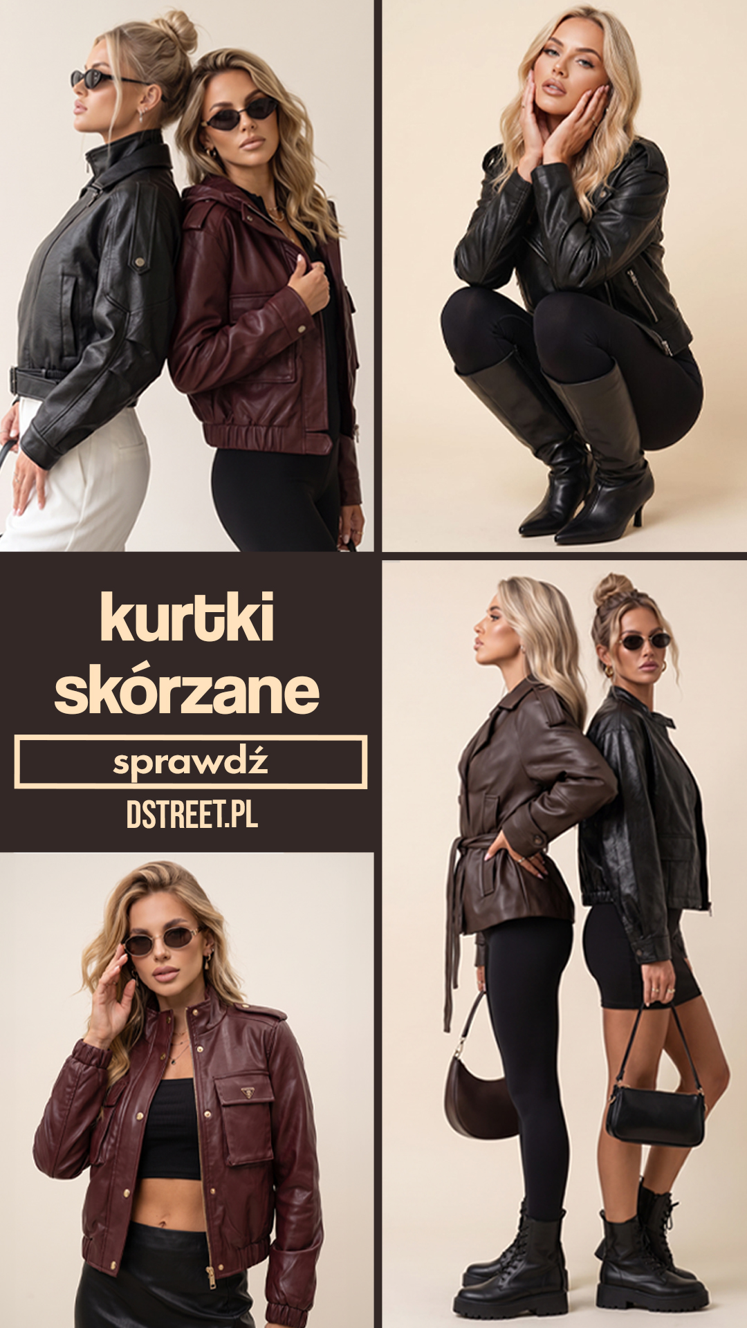 Dstreet Facebook ad: Skórzane kurtki, które pokochasz