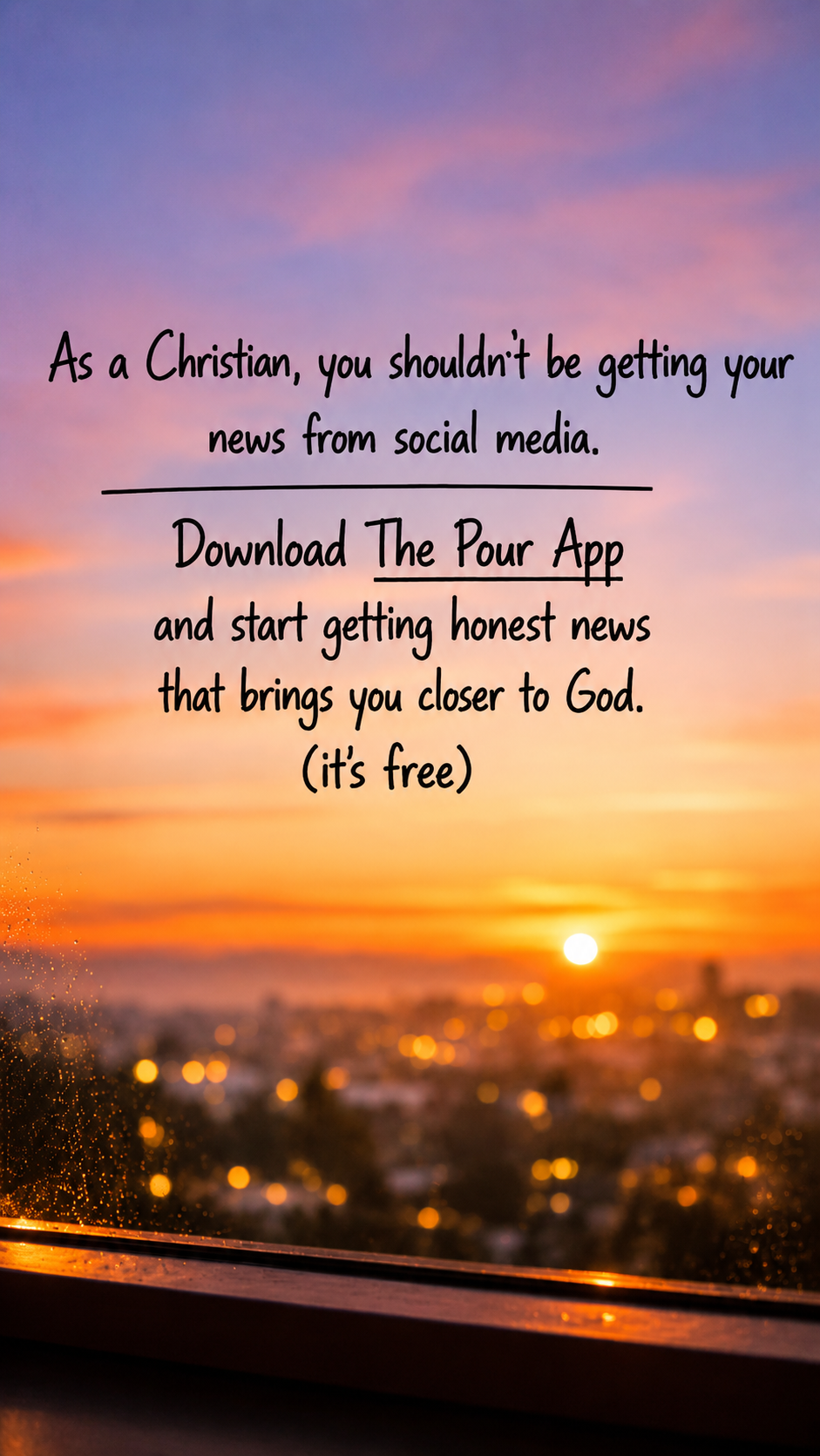 The Pour Over Facebook ad