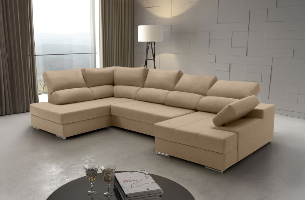 La Tienda Home Facebook ad: Rebajas en Sofás, hasta 65% de descuento