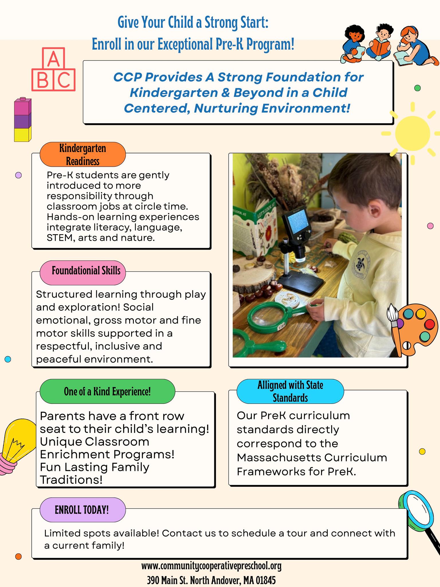 Community Cooperative Preschool Facebook ad: Community Cooperative Preschool, North Andover, MA, Call…