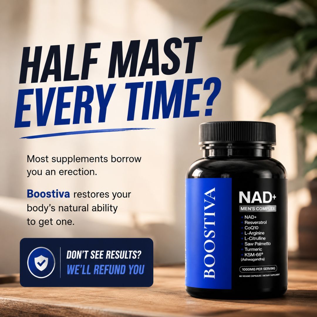 Boostiva Facebook ad: The Men’s NAD+ Formula Everyone Is Talking About