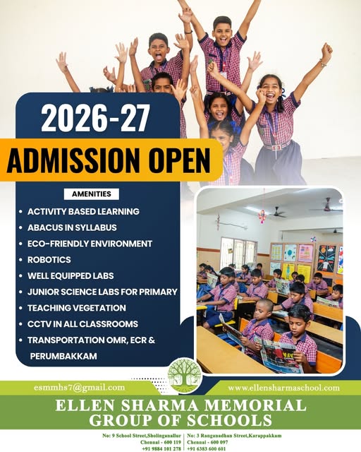 Ellen sharma mem mat hr sec School Facebook ad: Worried About the Right Start for Your Child?