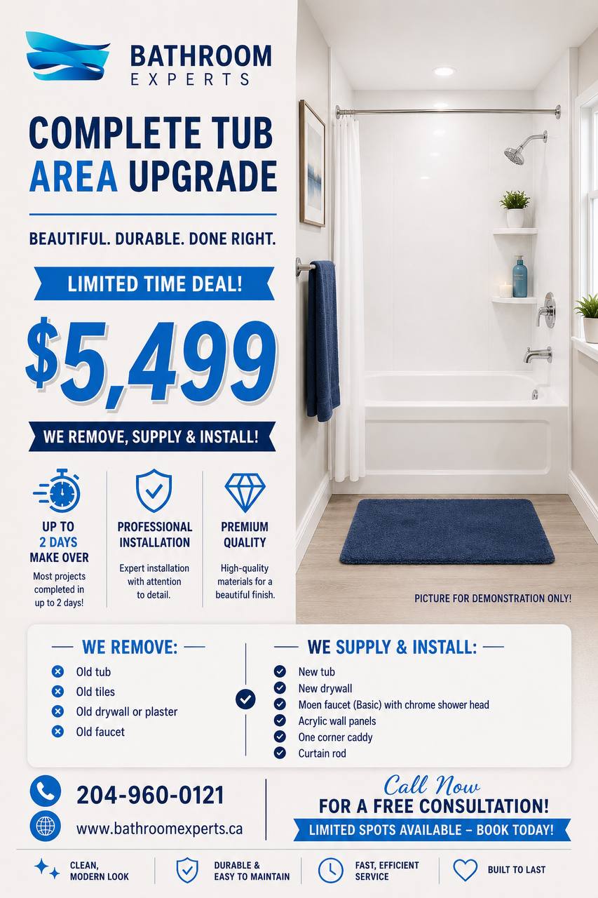 Bathroom Experts Facebook ad: Bathroom renovation made simple, fast, high-quality, and…