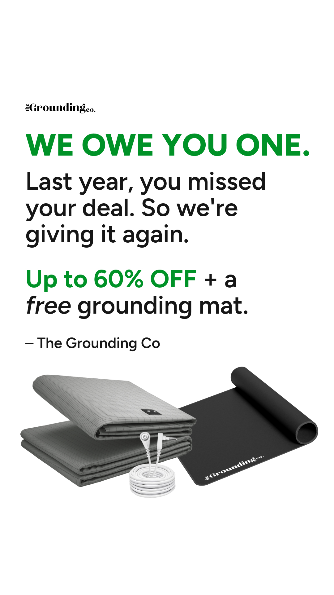 The Grounding Co Facebook ad