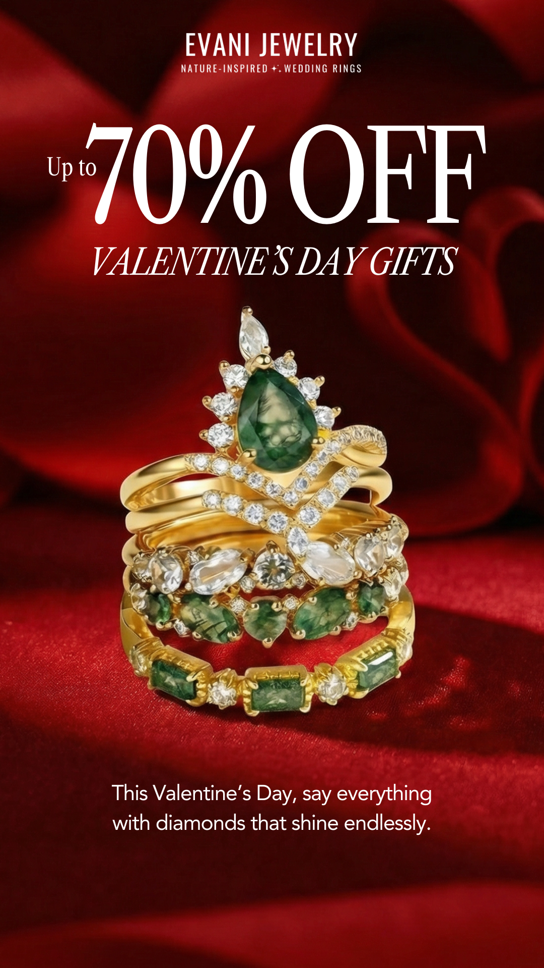 Evani Jewelry Facebook ad from Jan 26, 2026