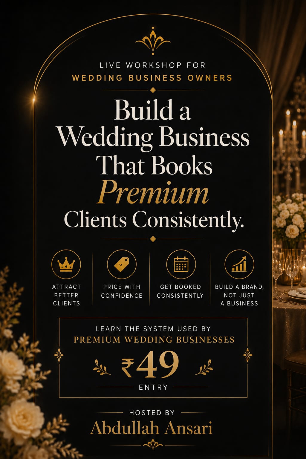 Abdullah Ansari - Photography Business Coach. Facebook ad