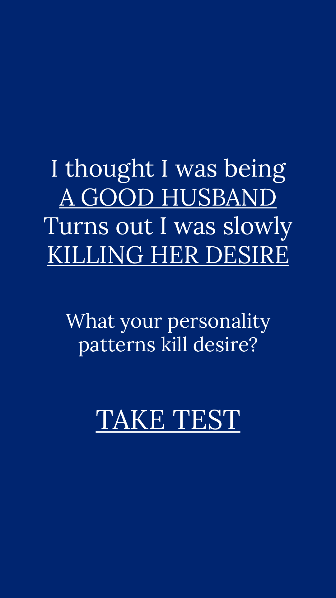 Personality Type Facebook ad