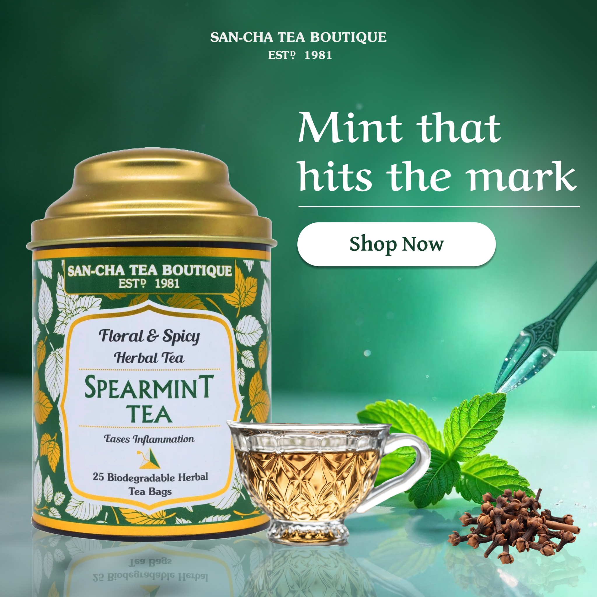 Sancha Tea, India Facebook ad
