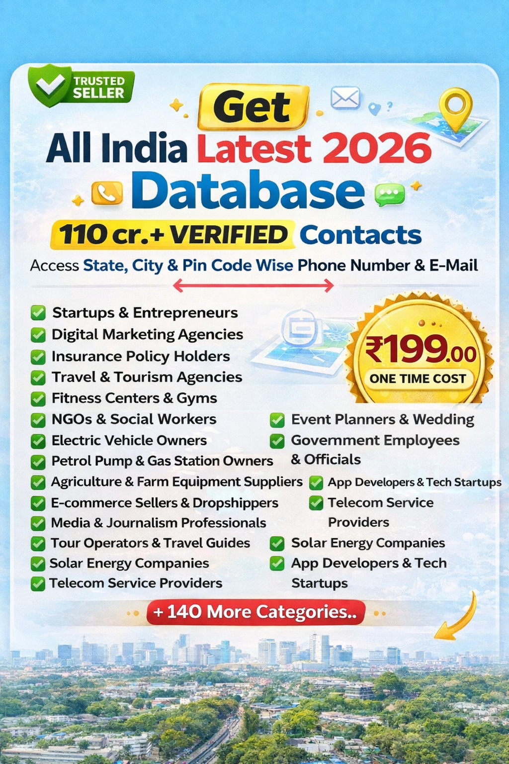 DigieMart Facebook ad: Get Database, Just ₹199/-