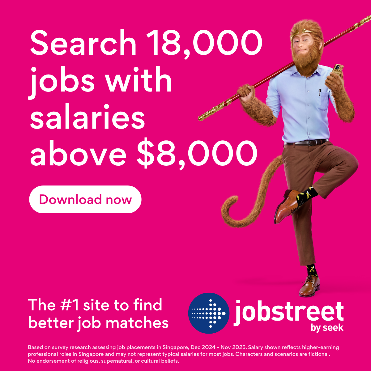 Jobstreet Singapore Facebook ad
