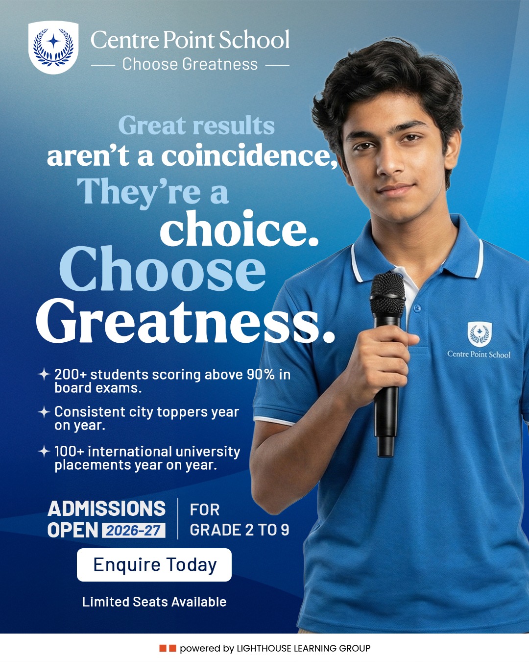 Centre Point School Facebook ad: Admissions open for 2026-27