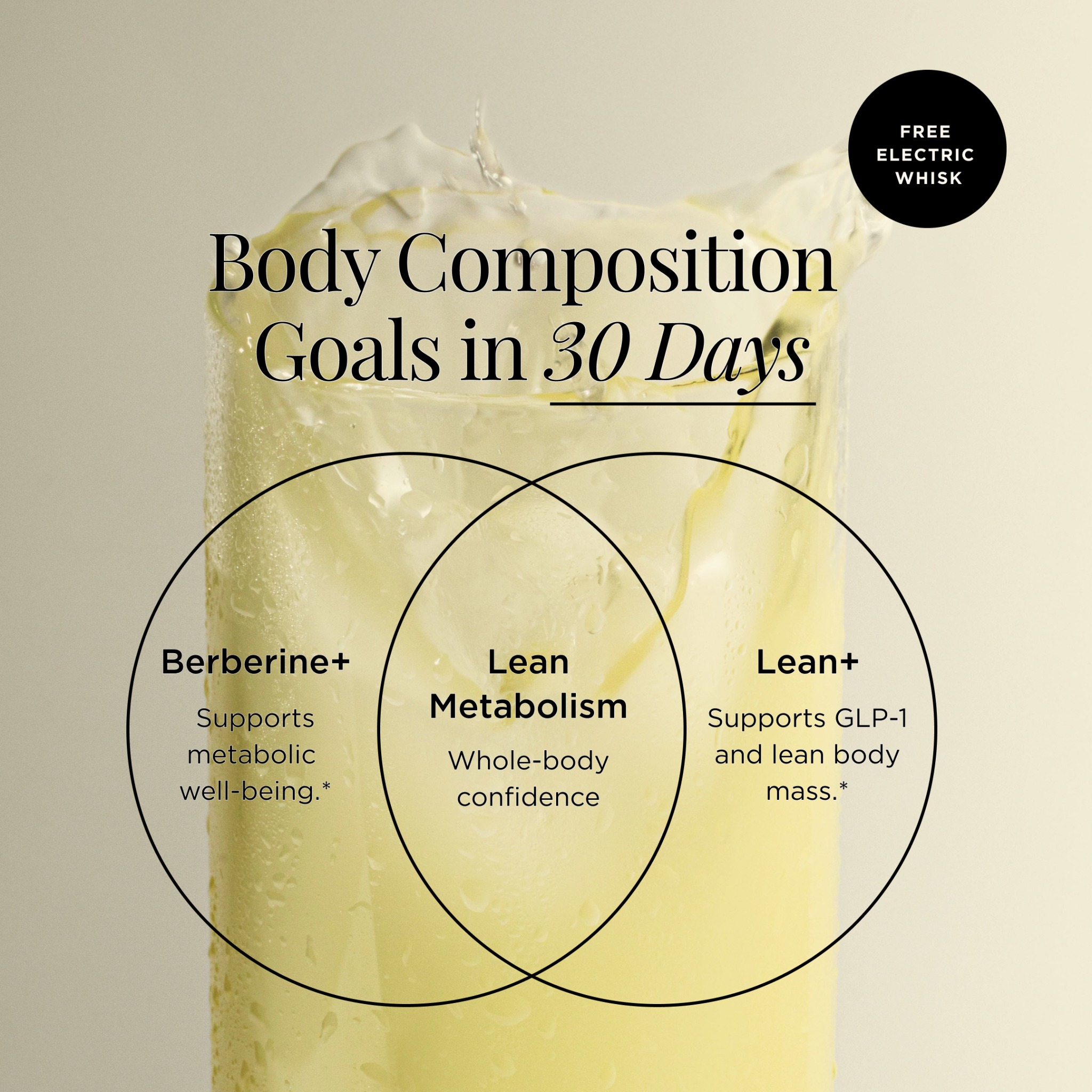 JSHealth Vitamins Facebook ad: GLP-1 + lean metabolism support in 2 easy steps!