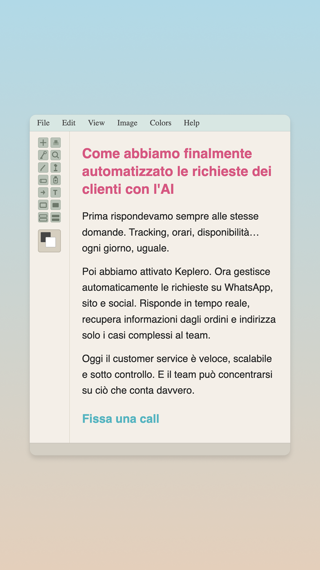 Keplero AI Facebook ad