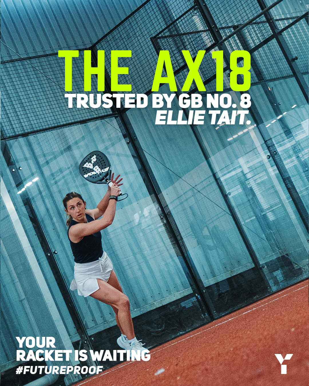 Y1 Padel Facebook ad: Rated By Pro Players