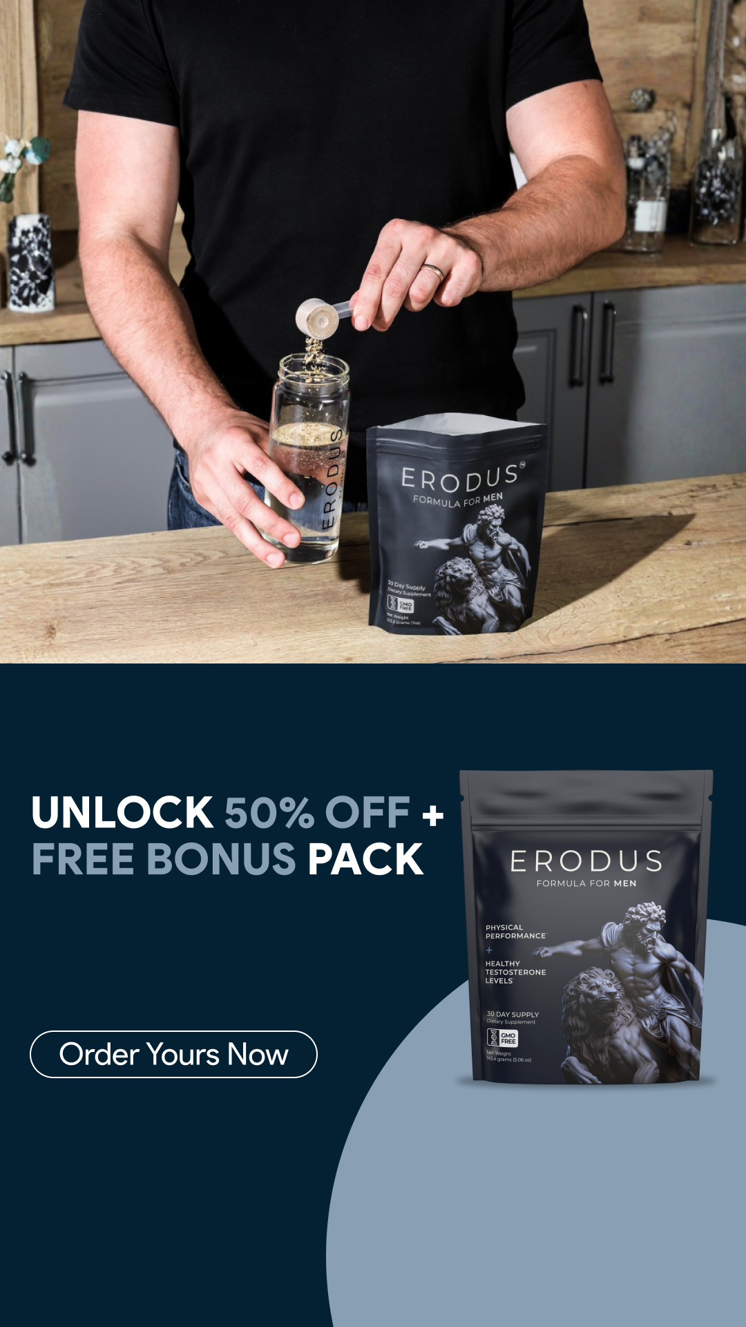 Erodus Formula For Men Facebook ad