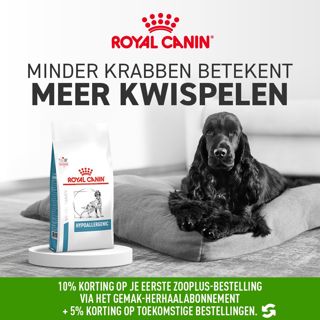 zooplus Facebook ad: MINDER KRABBEN MEER KWISPELEN