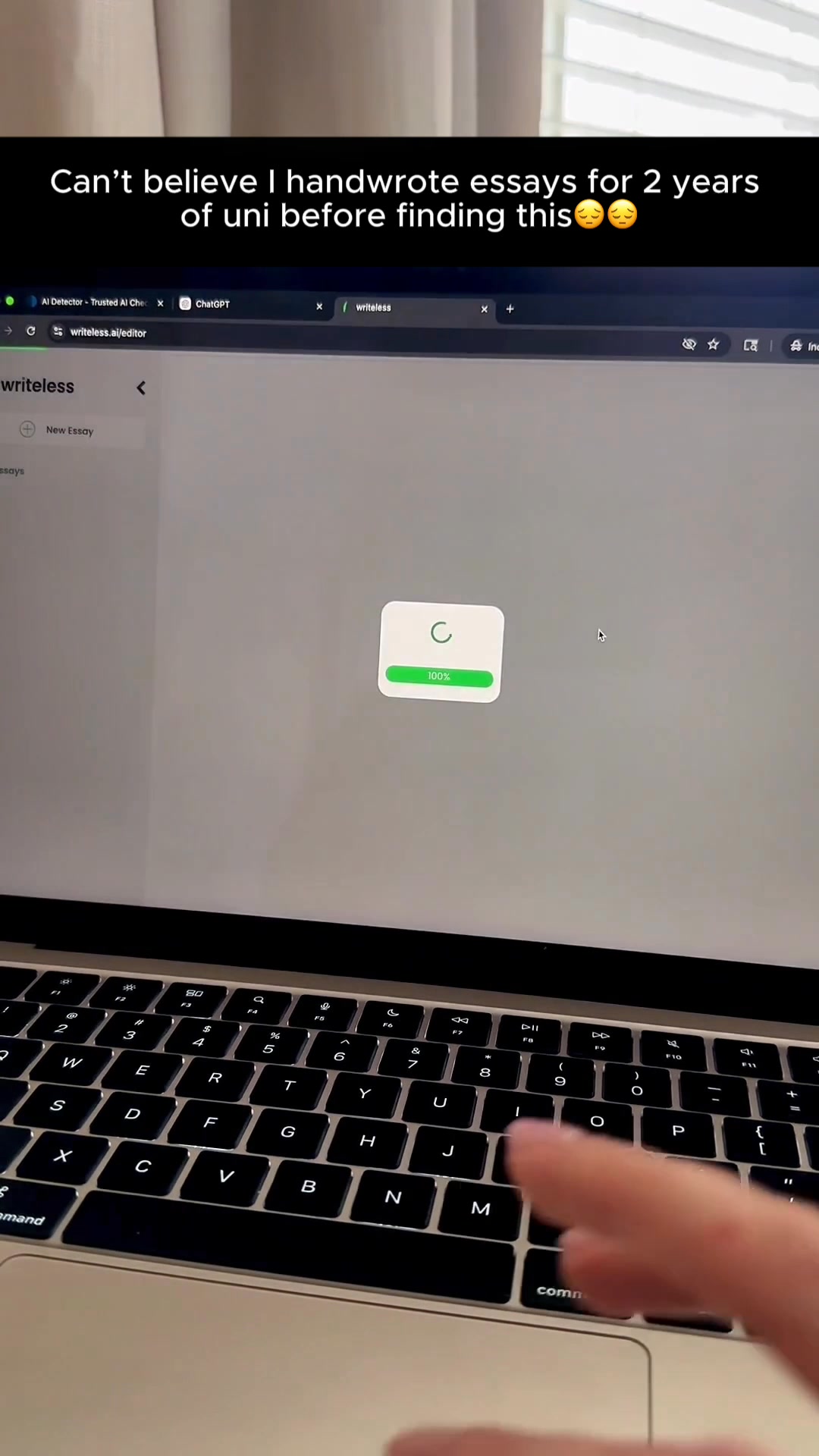 Writeless AI Facebook ad: Write Fast, Generate 20+ Pages Easily!