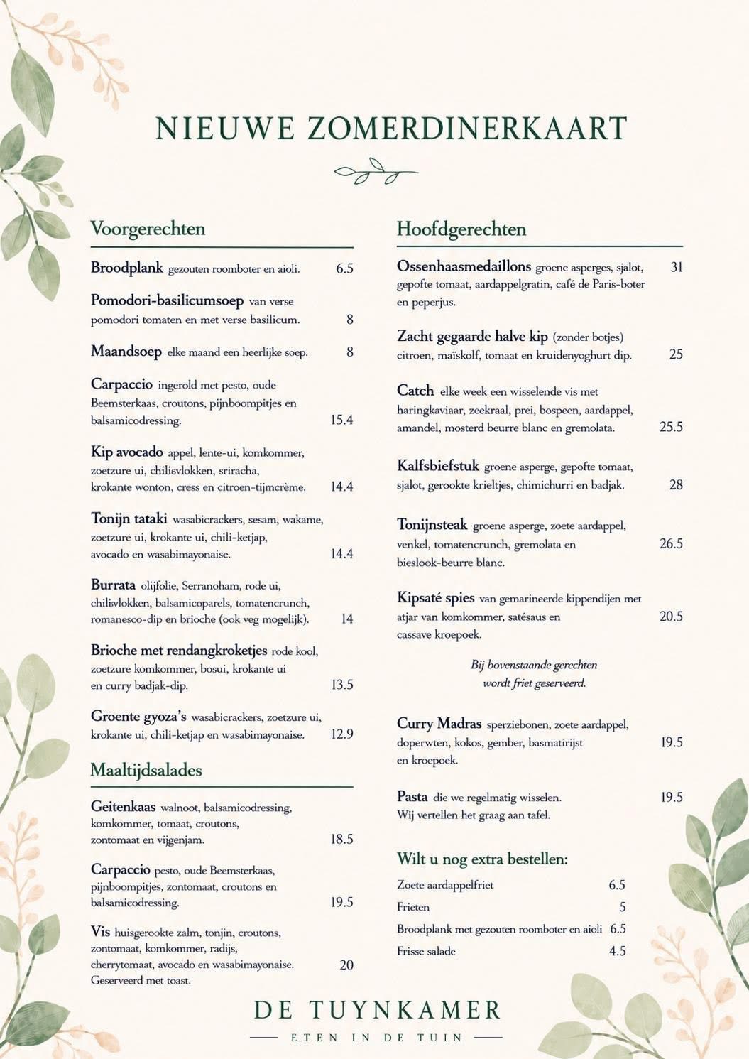 De Tuynkamer Facebook ad: Genieten op ons terras of in de tuin