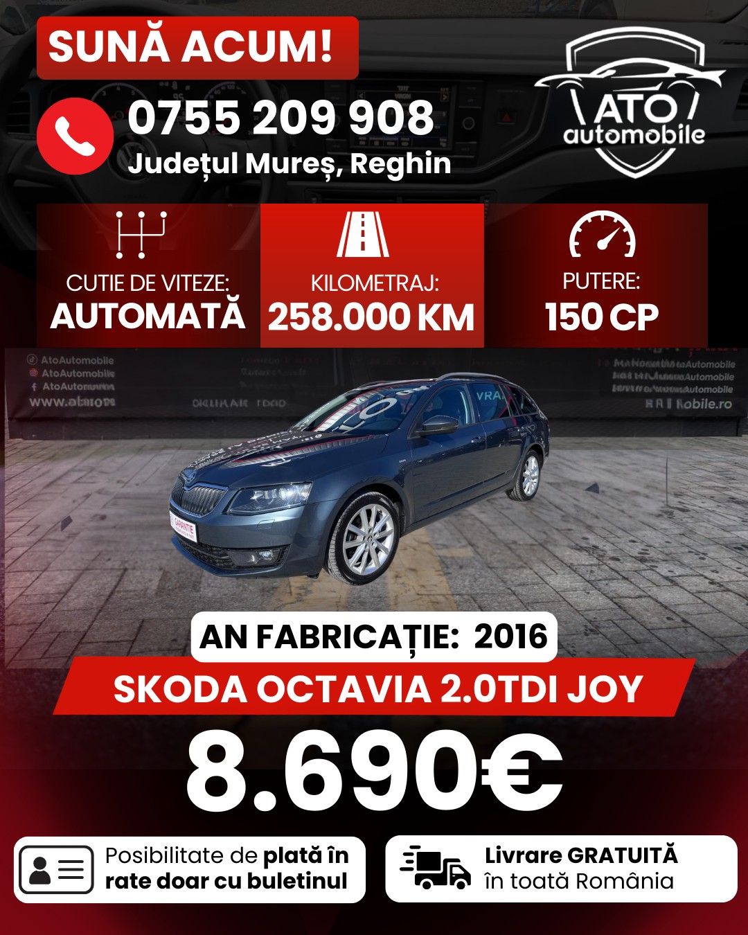 Ato Automobile Facebook ad