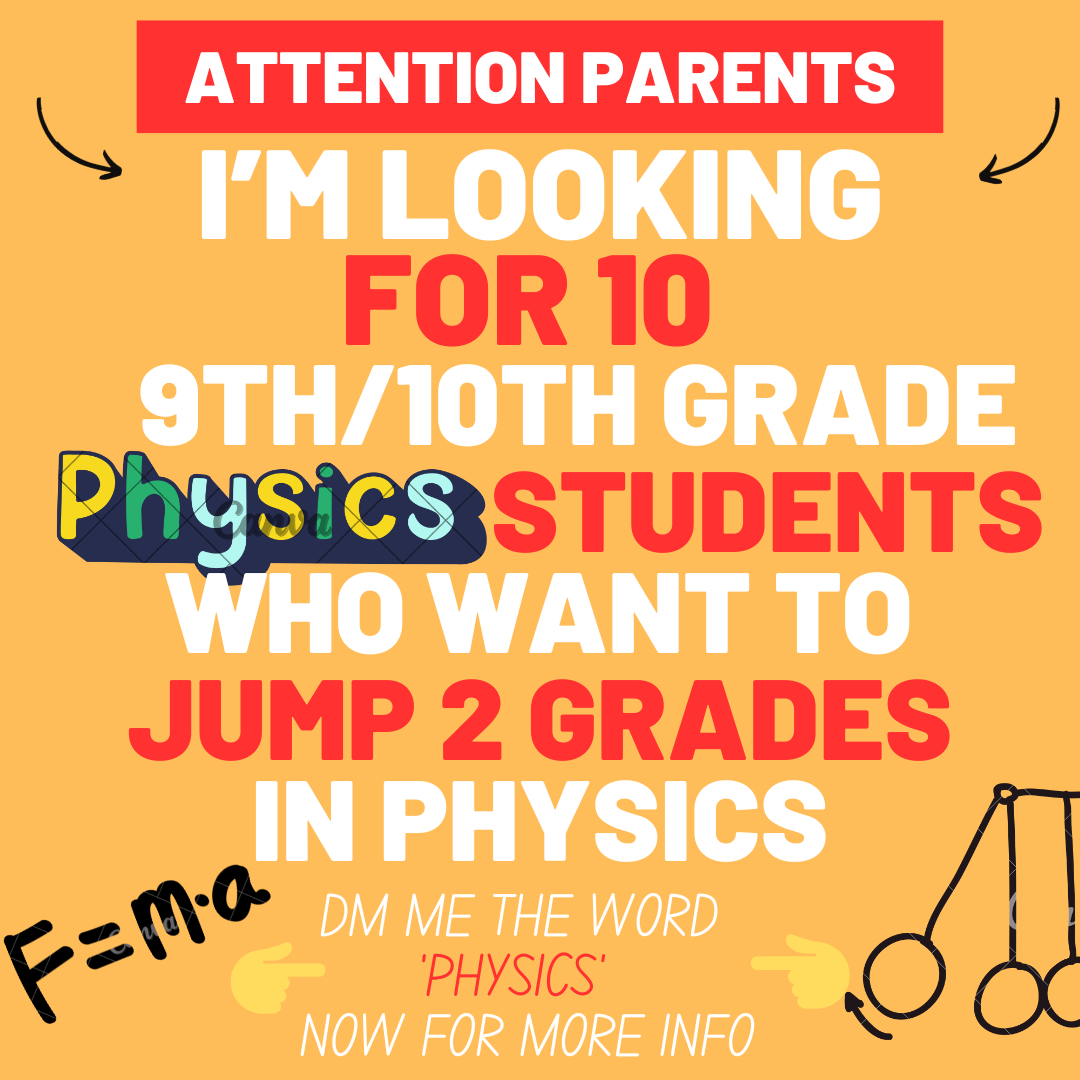 Fun with Physics and Chemistry Facebook ad: Help Your Teen Master Physics & Fast-Track Their Way to…