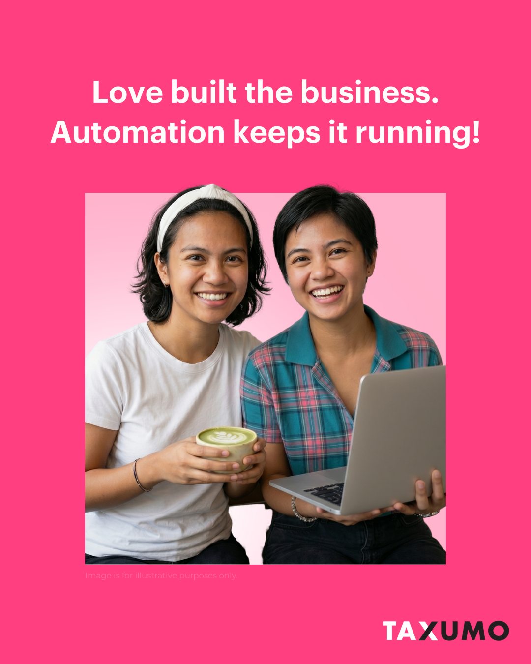Taxumo Facebook ad: Love goes a long way!