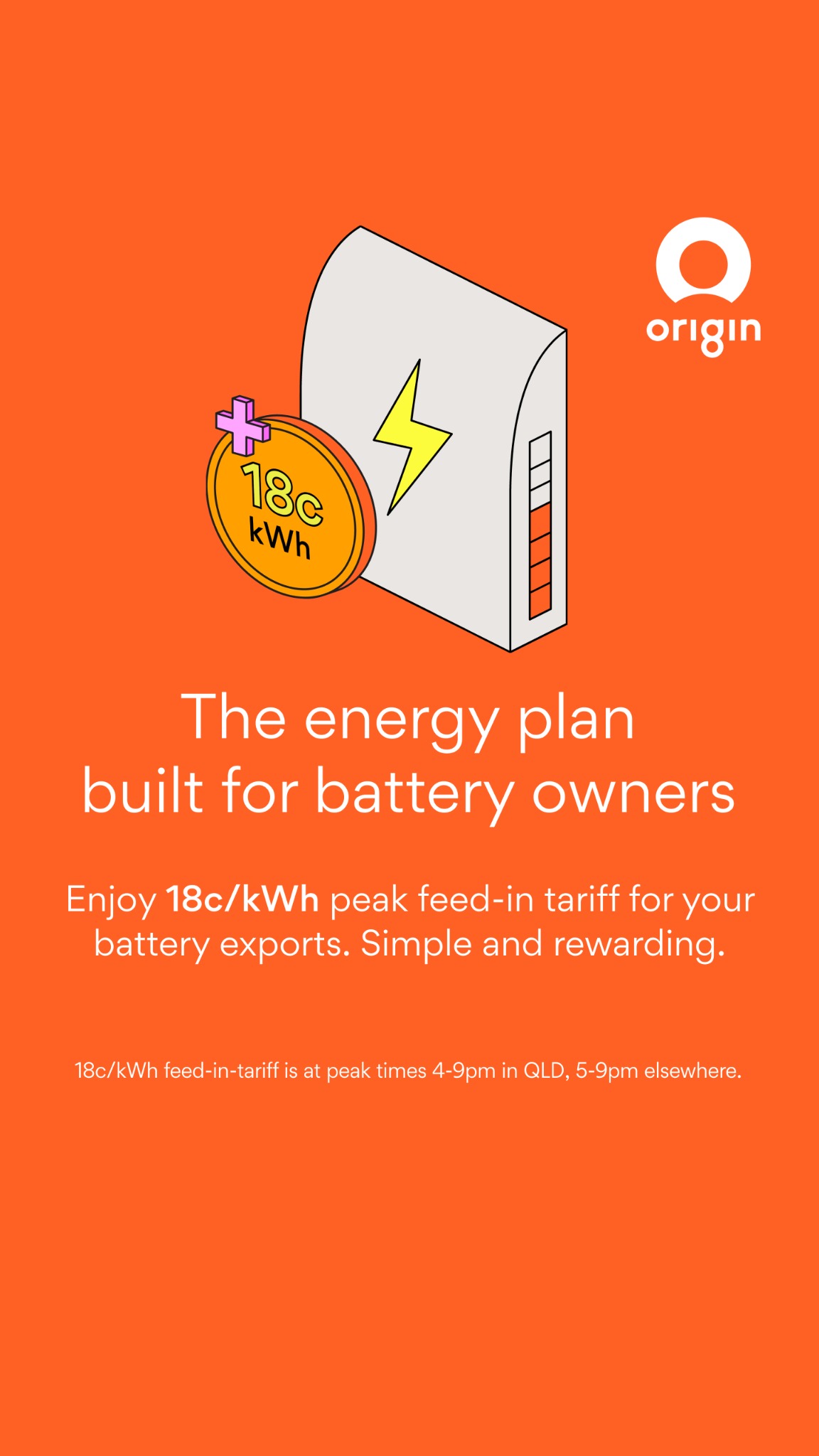 Origin Energy Facebook ad