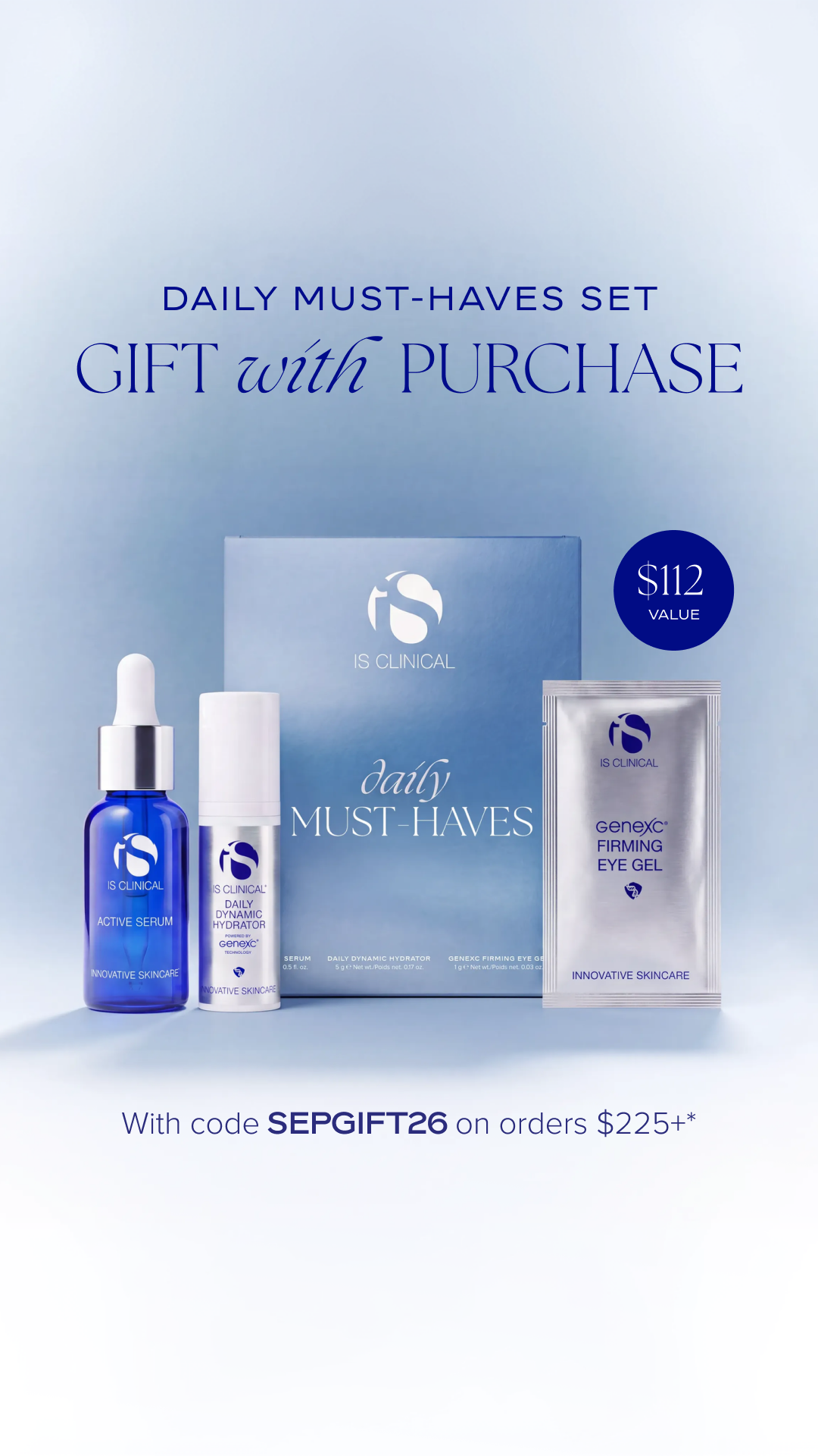 iS CLINICAL Facebook ad: Use code SEPGIFT26 at checkout