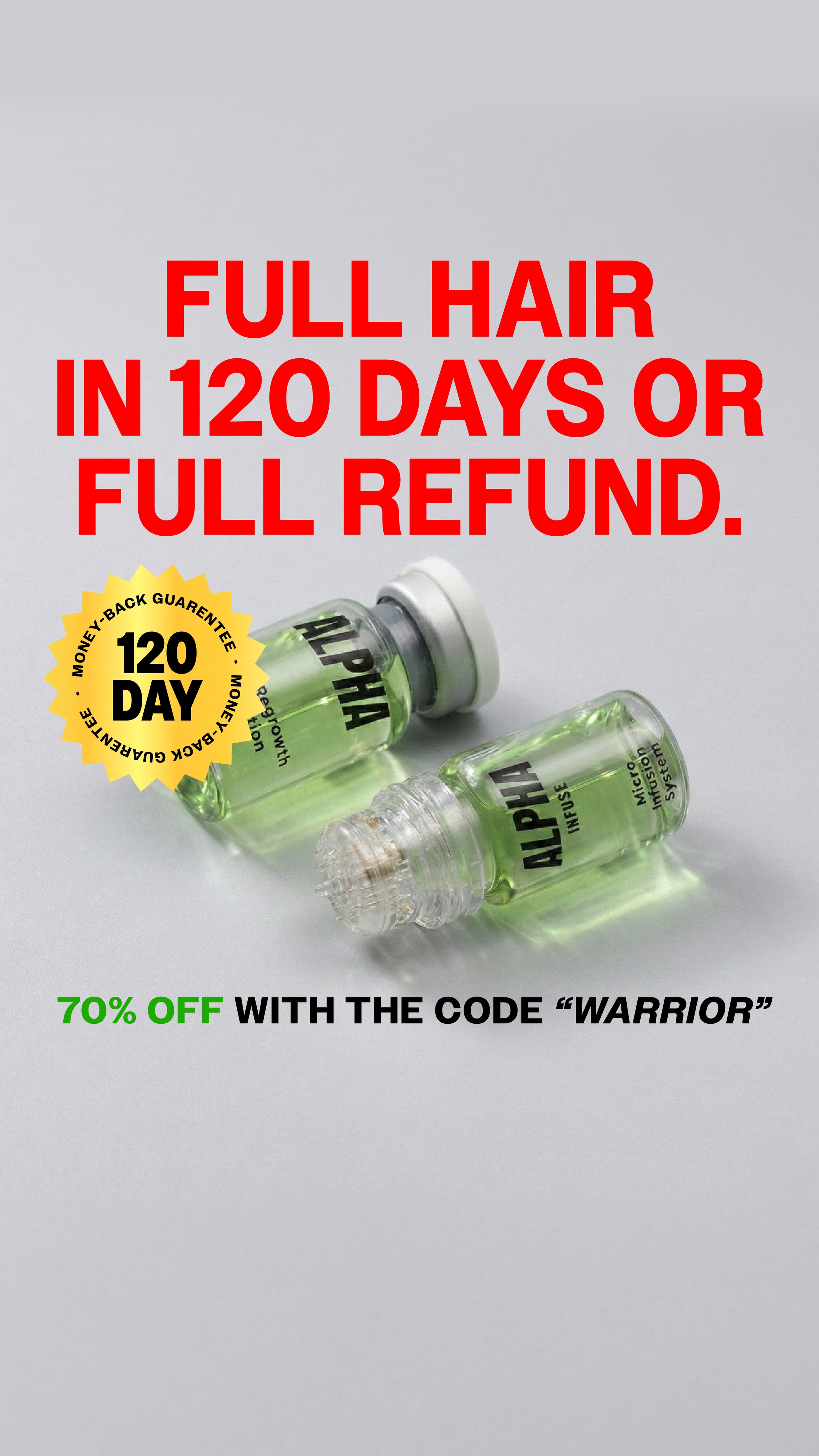 AlphaInfuse Facebook ad