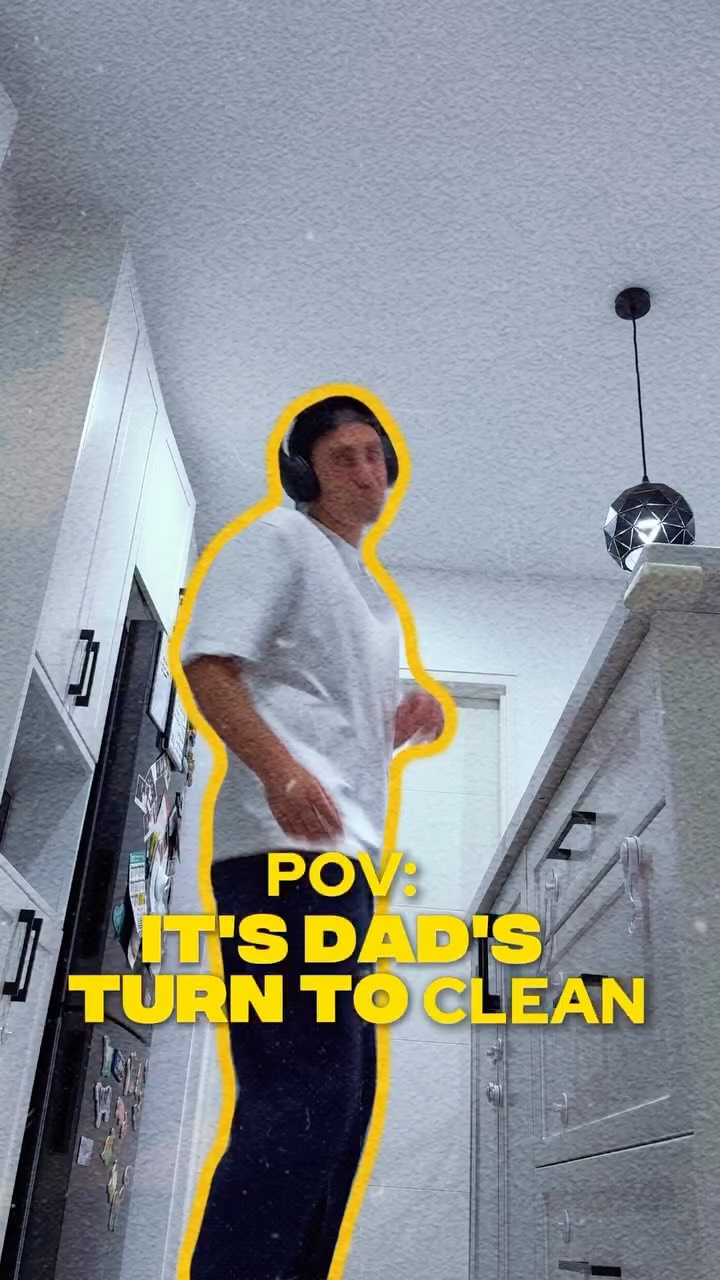 Dadlifewithdan Facebook ad: Cleaning can be fun with to @spotifyaunz and…