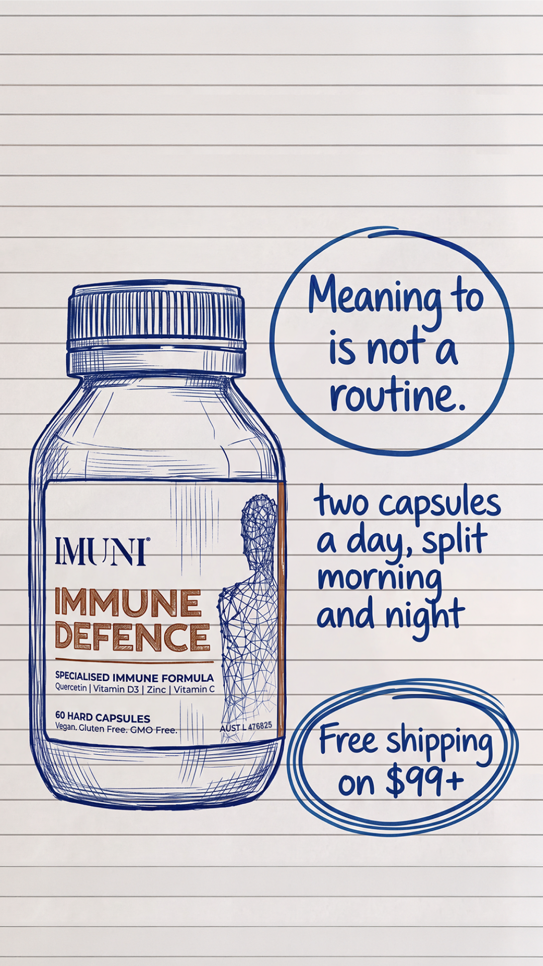 IMUNI Facebook ad: More than the name suggests