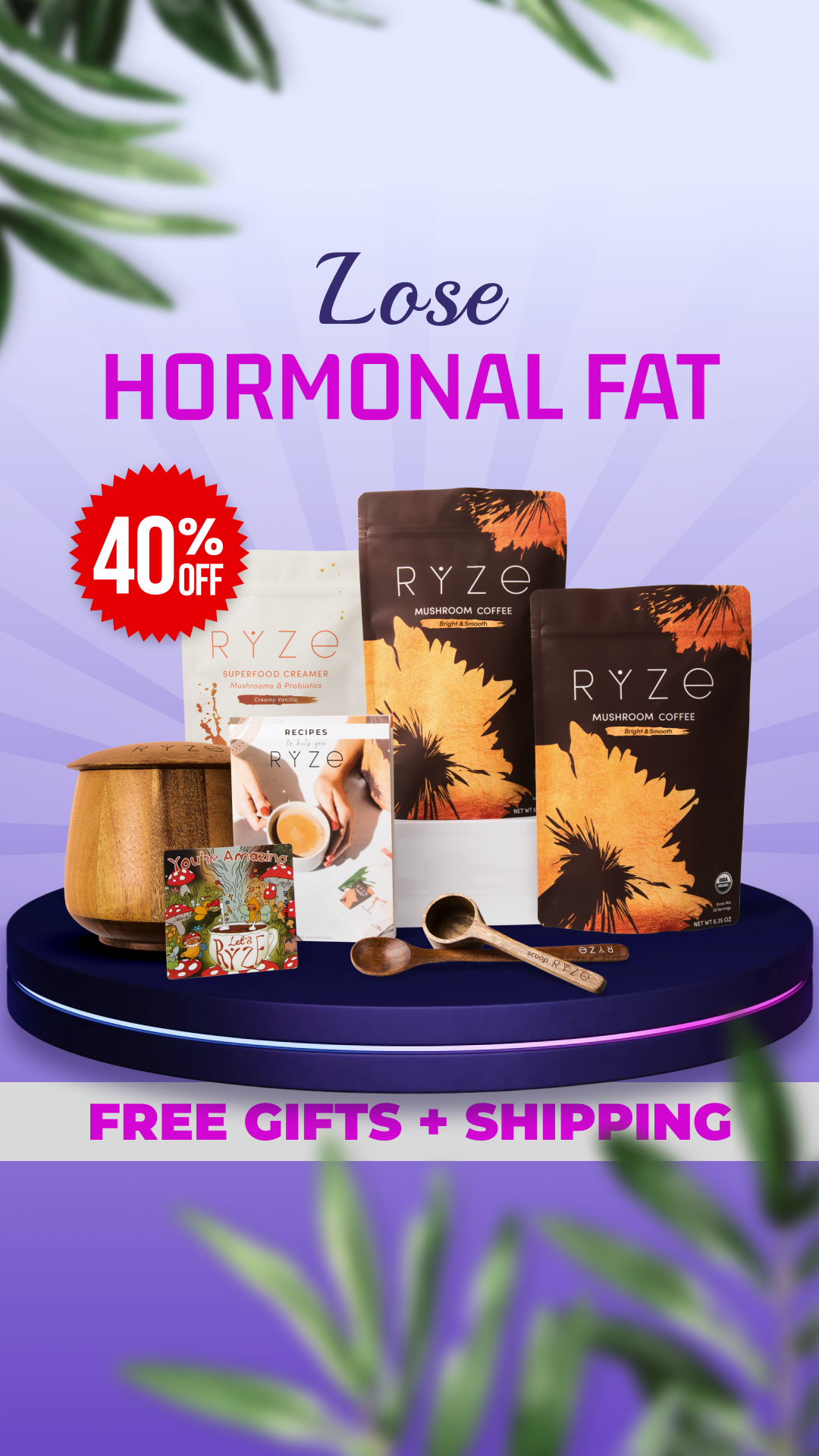 RYZE Superfoods Facebook ad