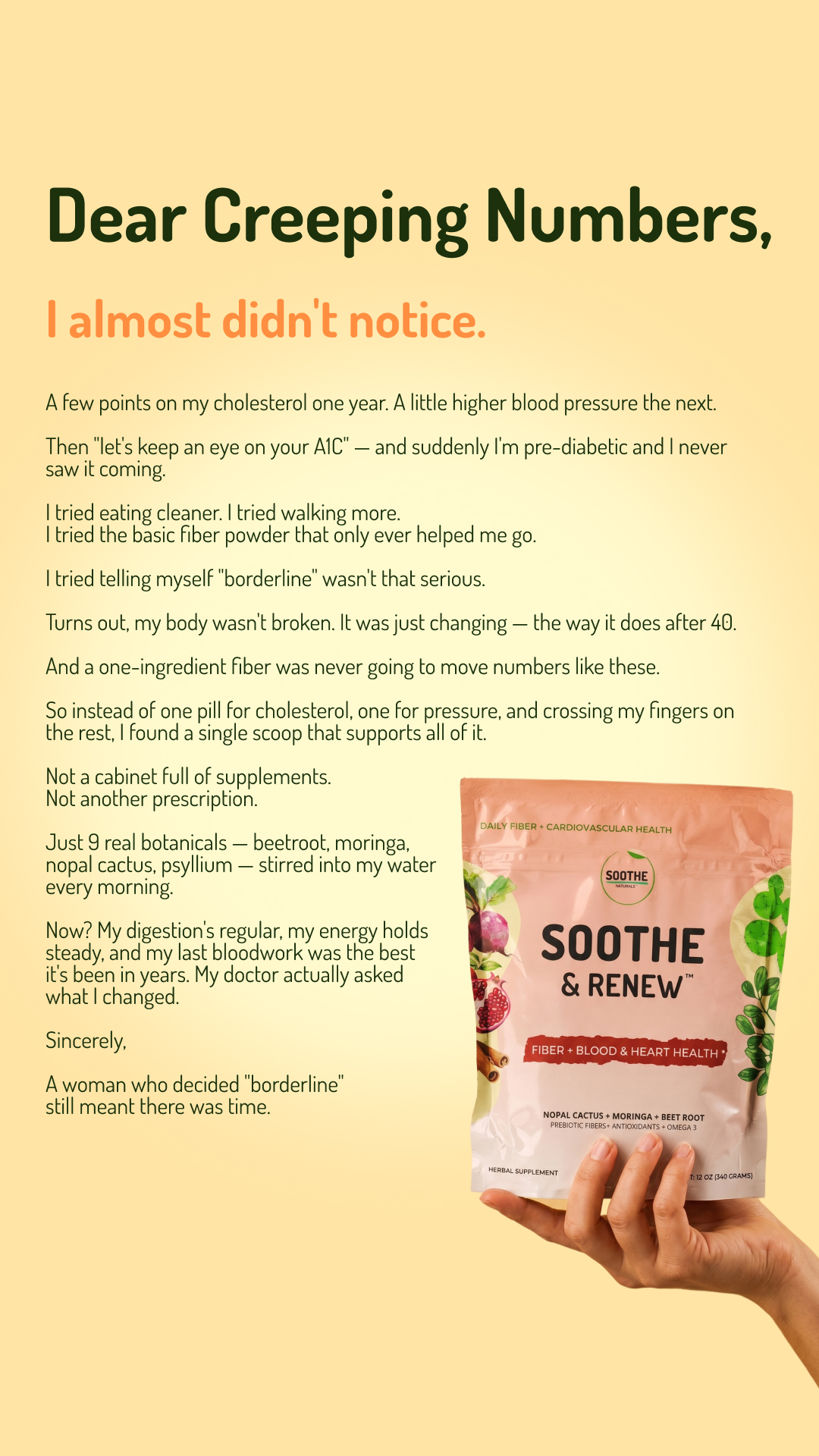 Soothe Naturals Facebook ad