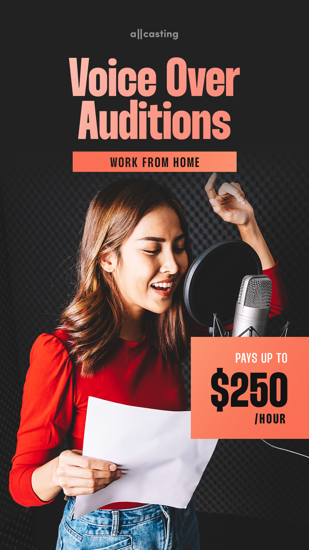 allcasting.com Facebook ad