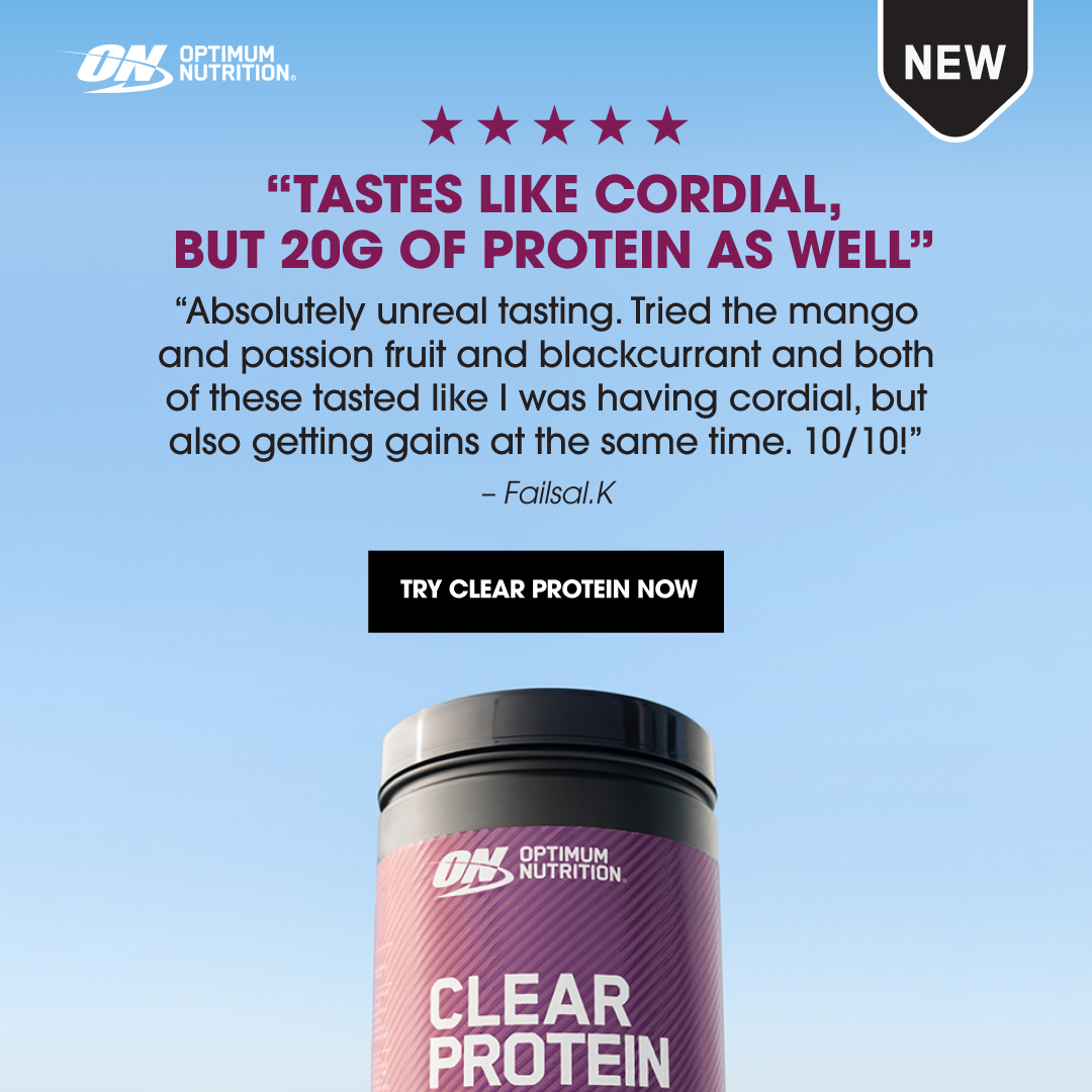 Optimum Nutrition Facebook ad from Jul 20, 2026