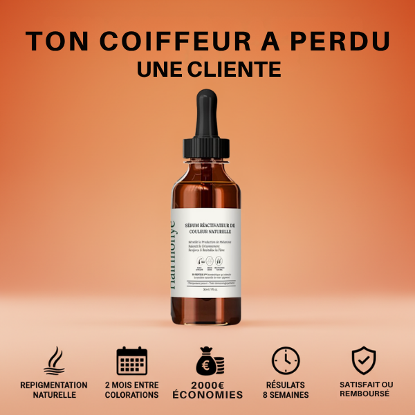Hairmonye Facebook ad: Ses cheveux blancs ont disparu, sans coloration