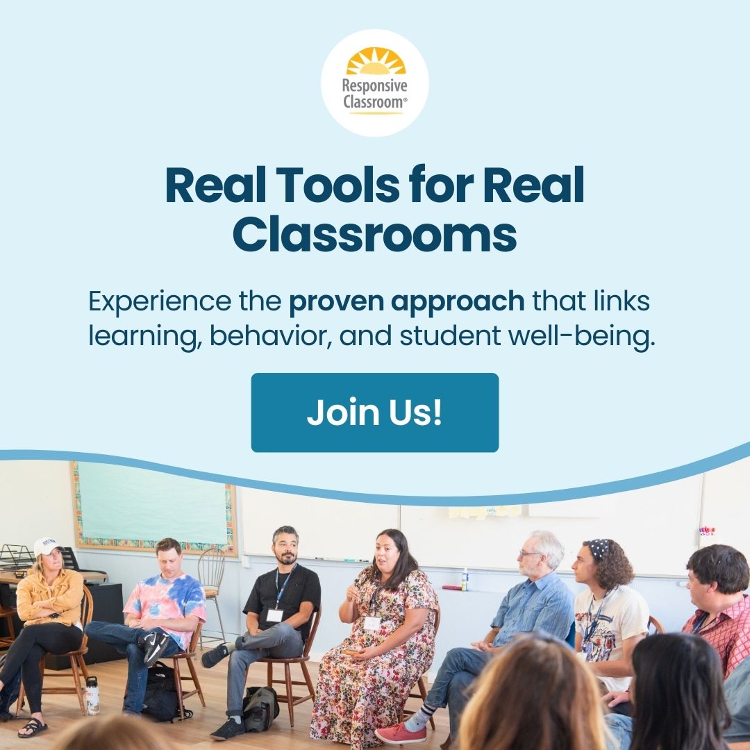 Responsive Classroom Facebook ad