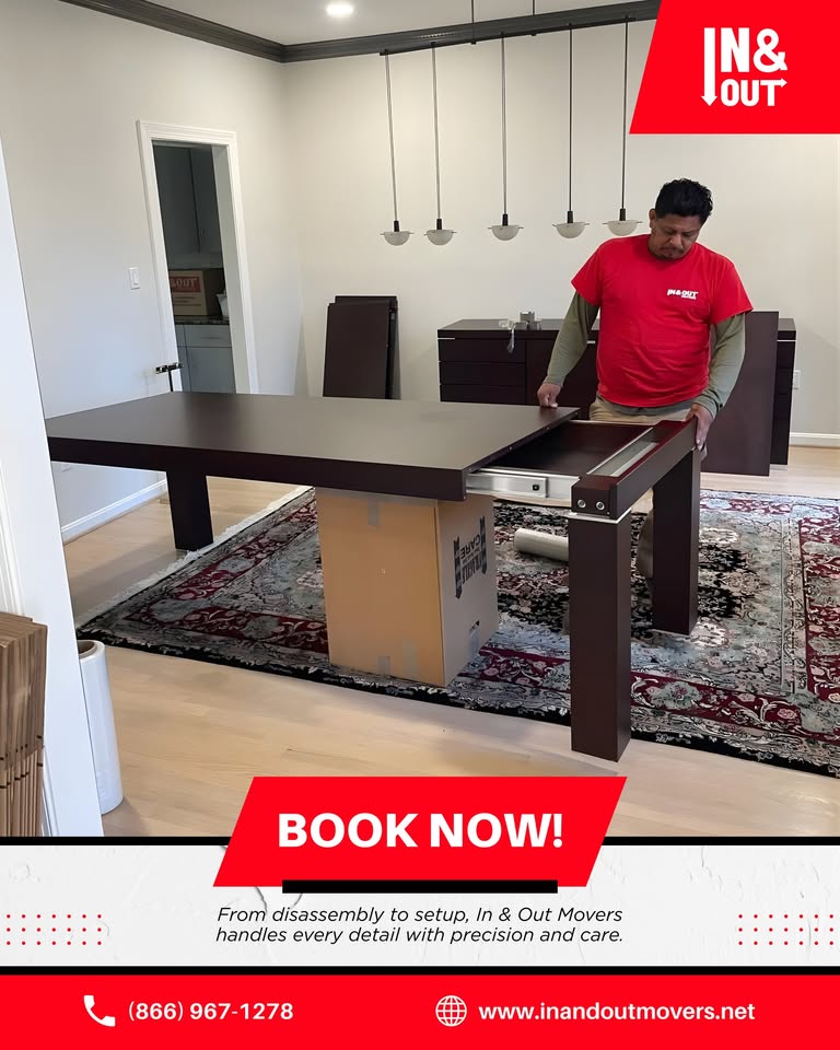 In And Out Movers and Relocation Facebook ad from Dec 11, 2025