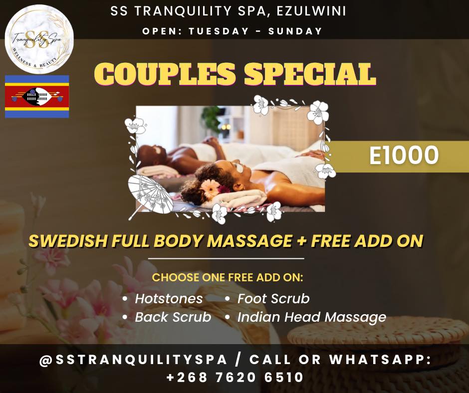 SS Tranquility Spa Facebook ad: COUPLES SPECIAL