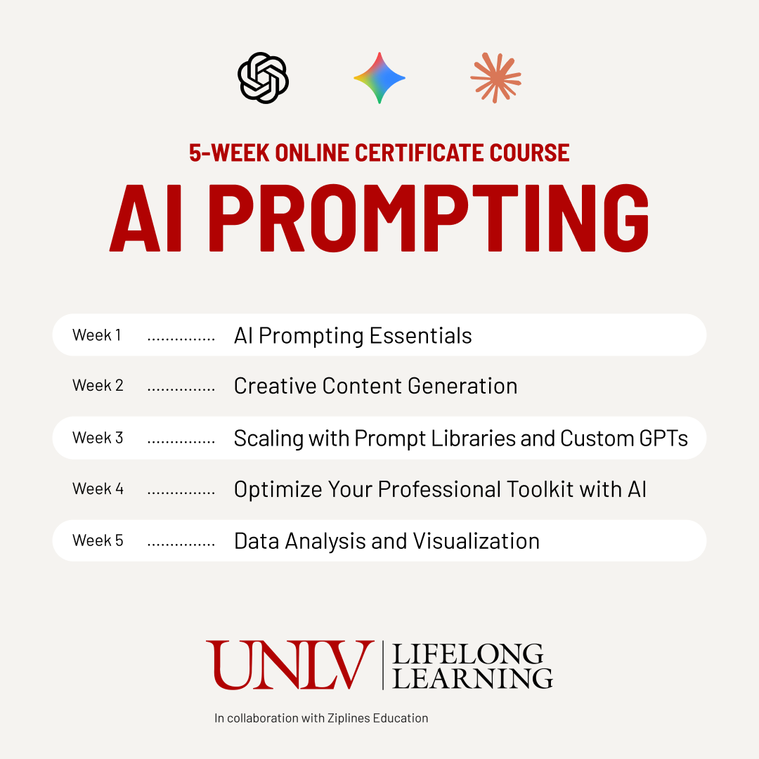 UNLV Lifelong Learning Facebook ad